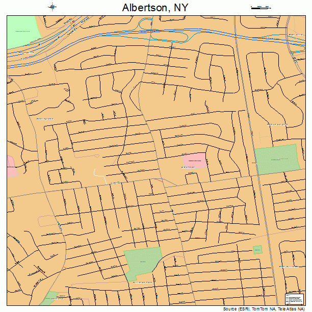 Albertson, NY street map