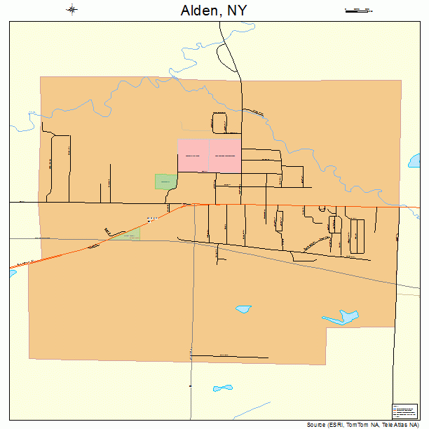 Alden, NY street map