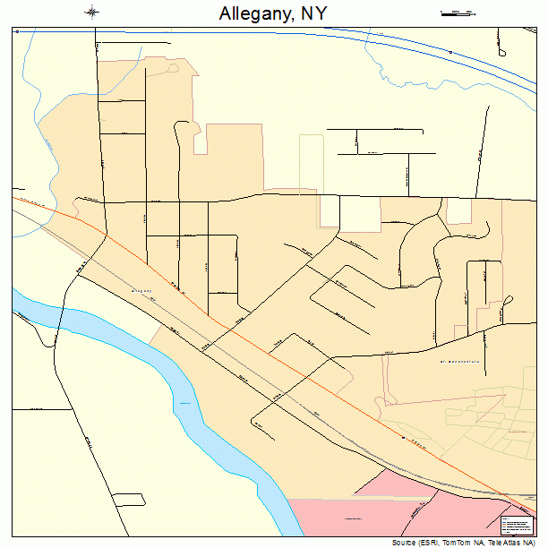 Allegany, NY street map