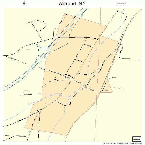 Almond, NY street map