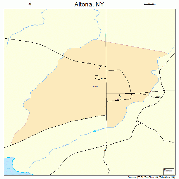 Altona, NY street map