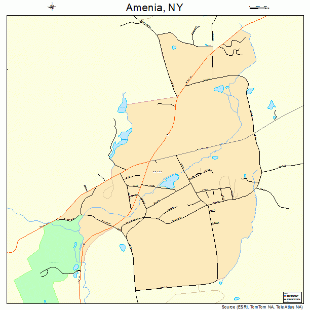 Amenia, NY street map