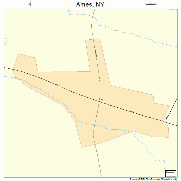 Ames, NY street map