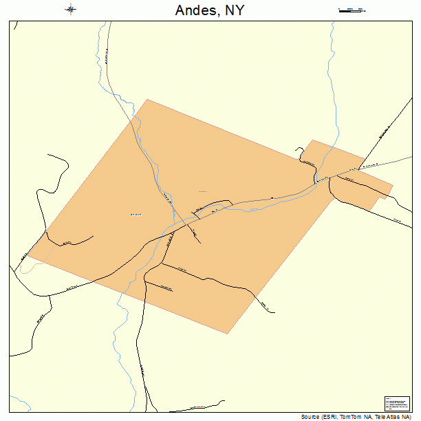 Andes, NY street map