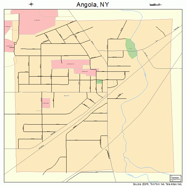 Angola, NY street map