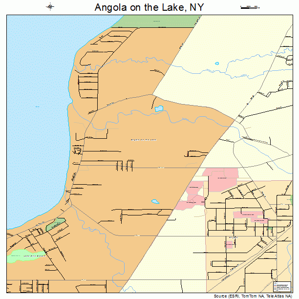 Angola on the Lake, NY street map