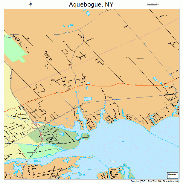 Aquebogue, NY street map