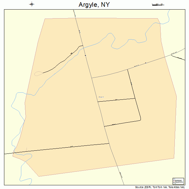 Argyle, NY street map