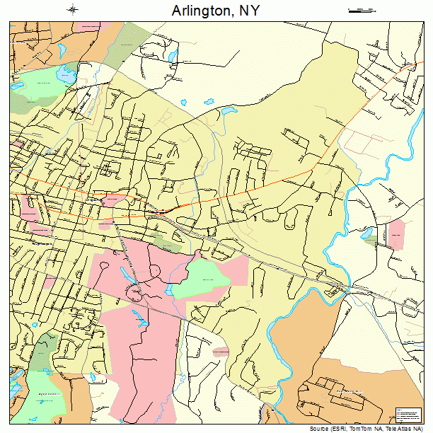 Arlington, NY street map