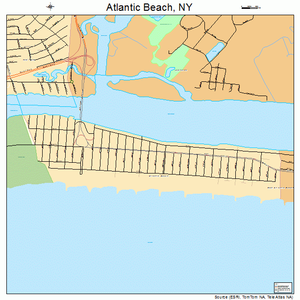 Atlantic Beach, NY street map