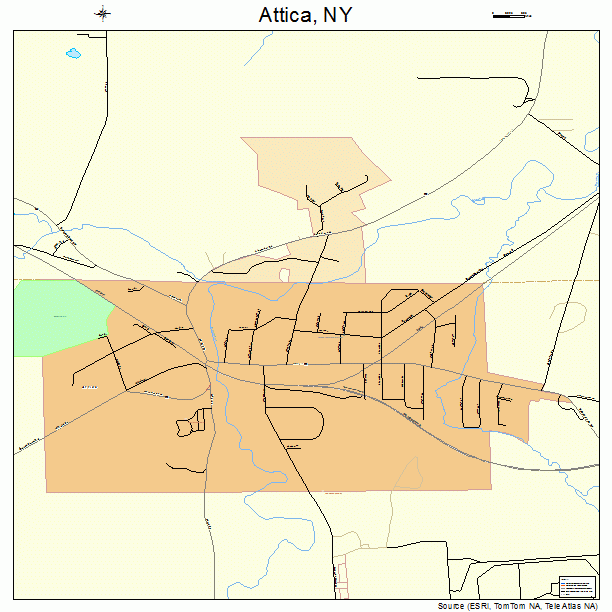 Attica, NY street map