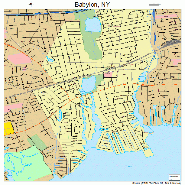 Babylon, NY street map