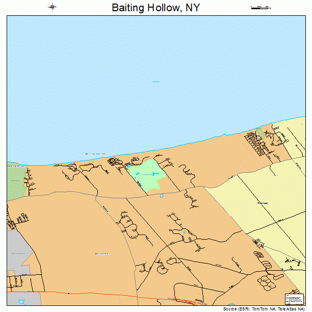 Baiting Hollow, NY street map
