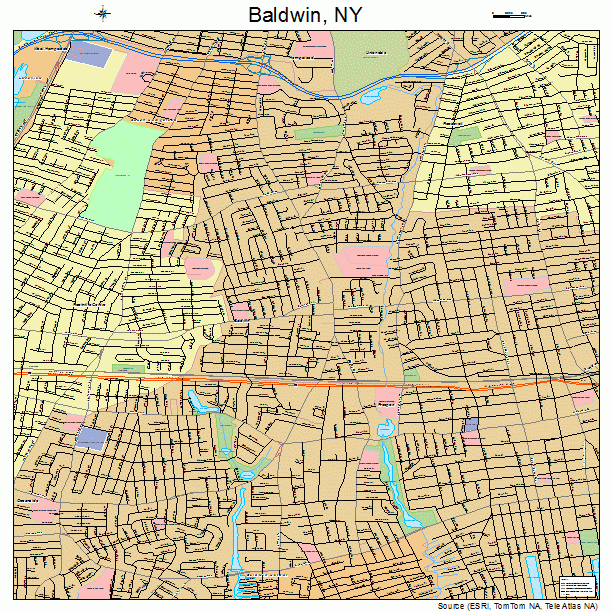 Baldwin, NY street map