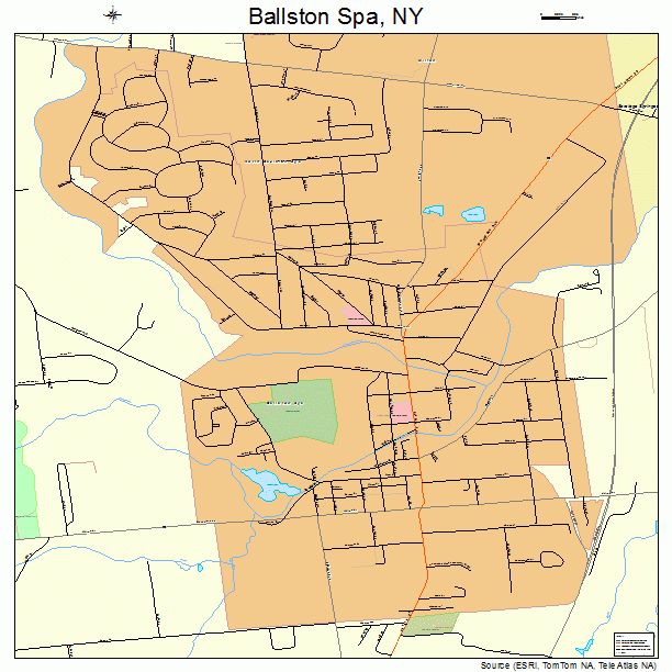 Ballston Spa, NY street map