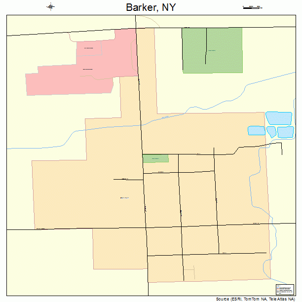 Barker, NY street map