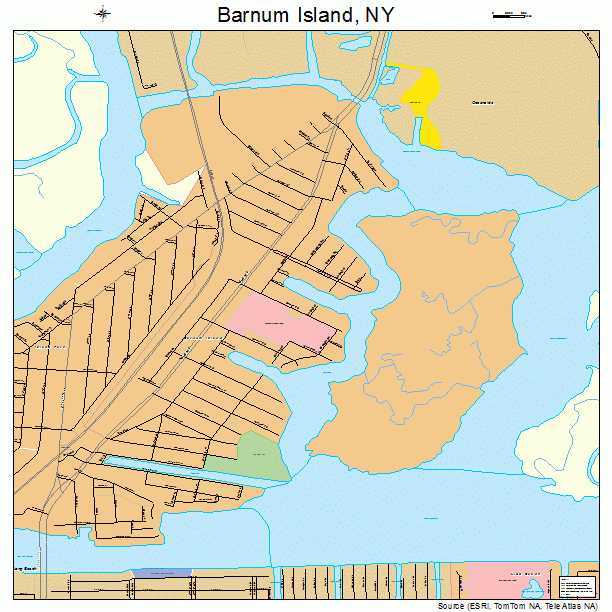 Barnum Island, NY street map
