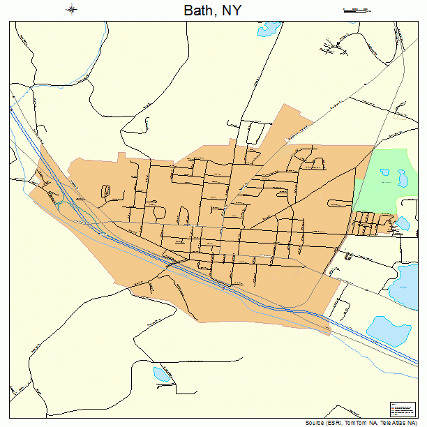 Bath, NY street map