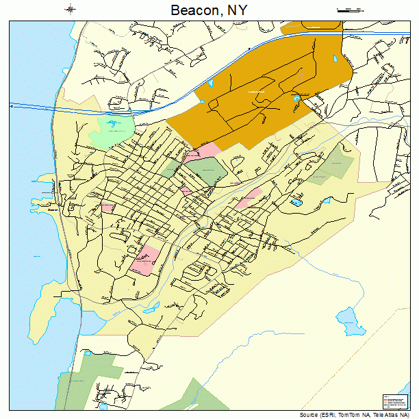 Beacon, NY street map