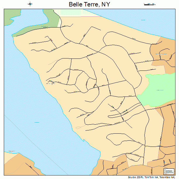 Belle Terre, NY street map