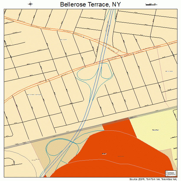 Bellerose Terrace, NY street map