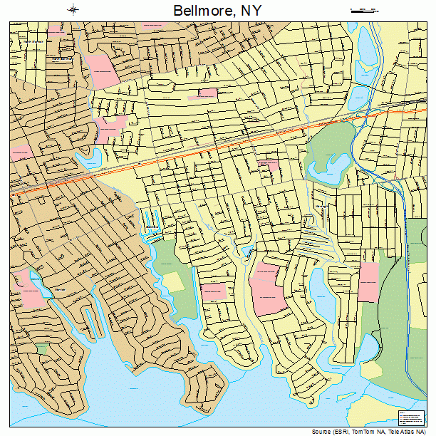 Bellmore, NY street map