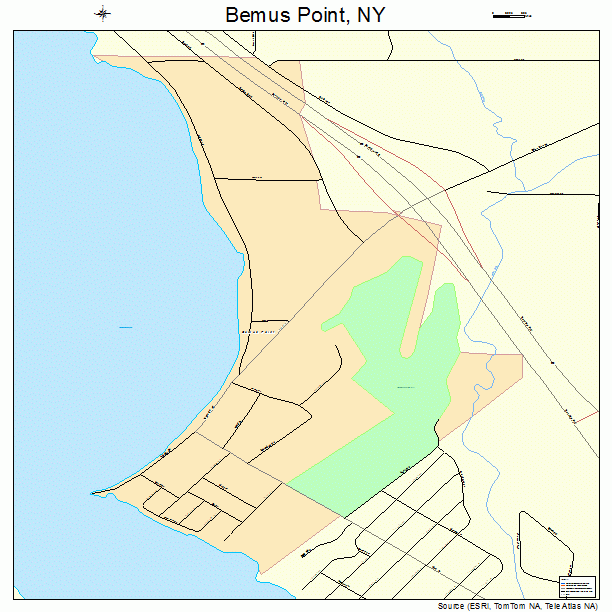 Bemus Point, NY street map
