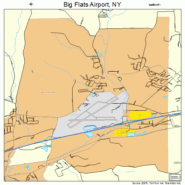 Big Flats Airport, NY street map