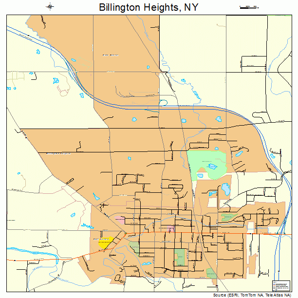 Billington Heights, NY street map