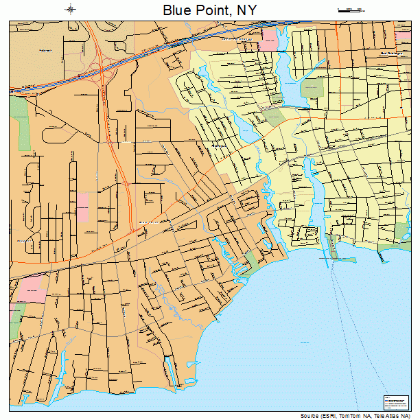 Blue Point, NY street map