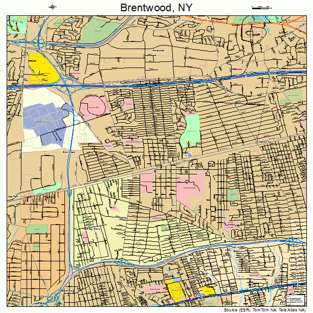 Brentwood, NY street map