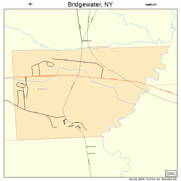 Bridgewater, NY street map