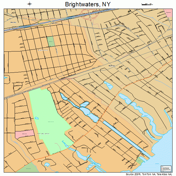 Brightwaters, NY street map