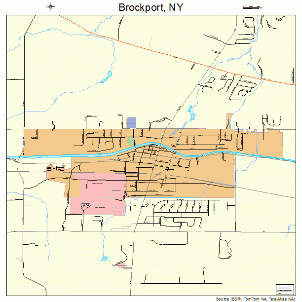 Brockport, NY street map