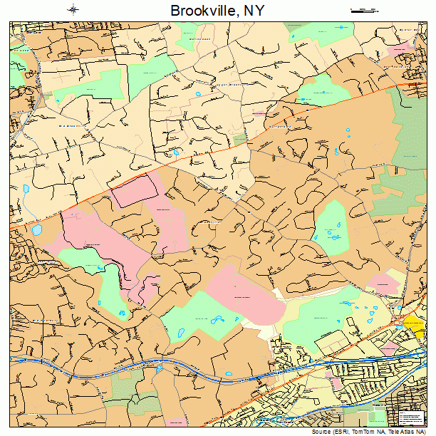 Brookville, NY street map