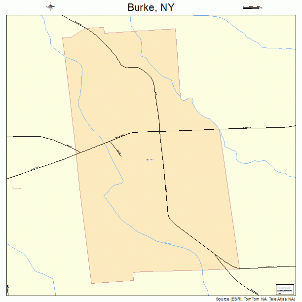 Burke, NY street map