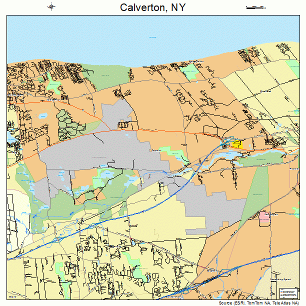 Calverton, NY street map