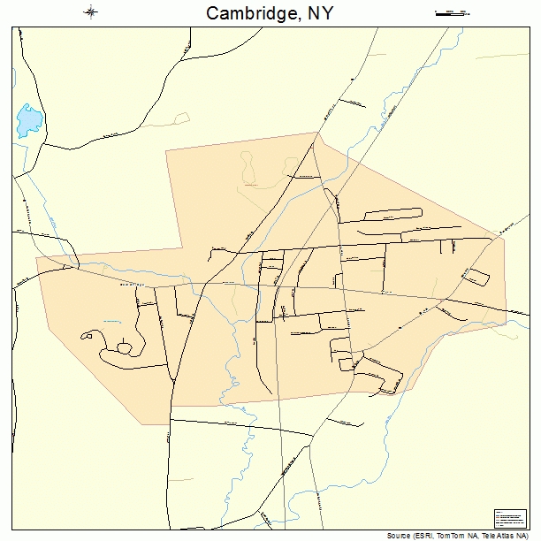 Cambridge, NY street map