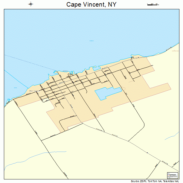 Cape Vincent, NY street map