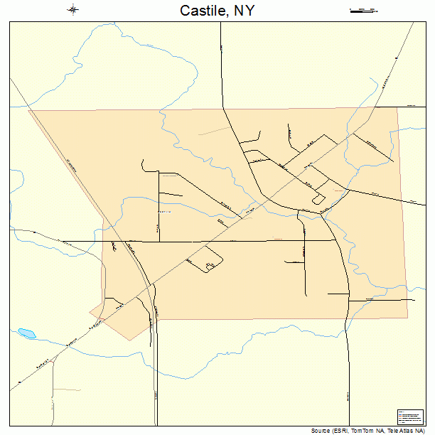 Castile, NY street map
