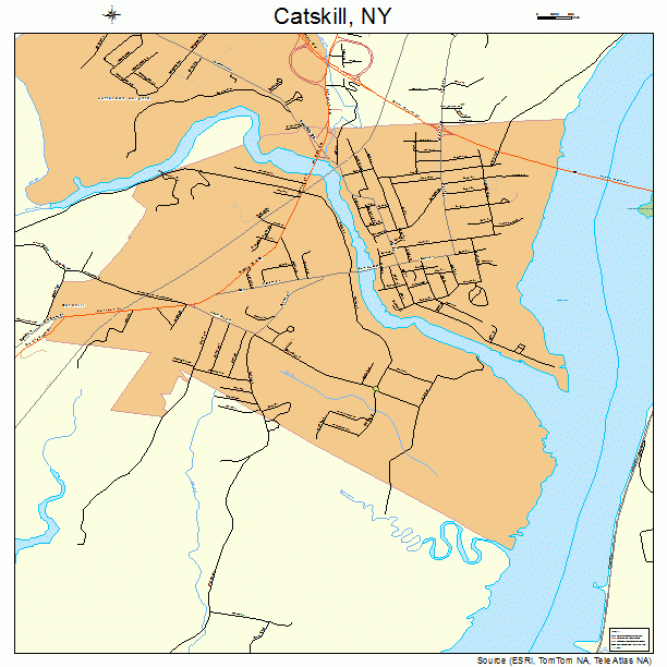 Catskill, NY street map