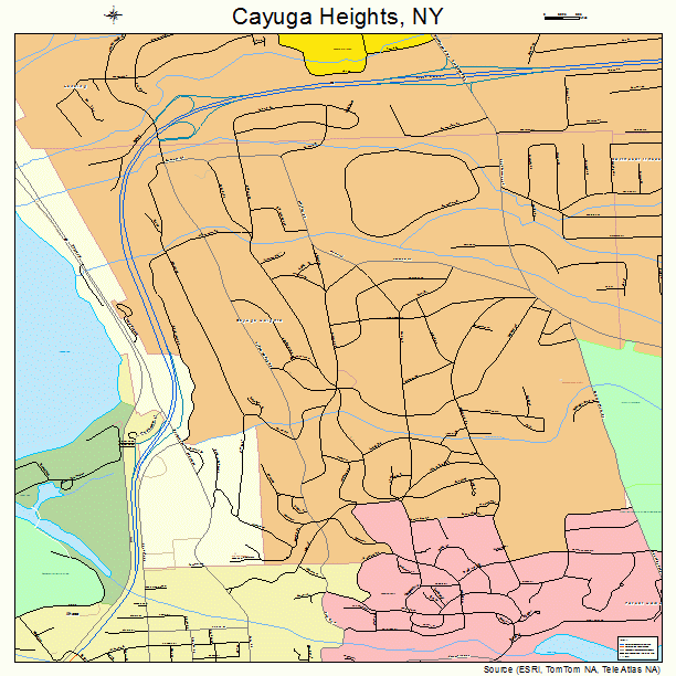 Cayuga Heights, NY street map