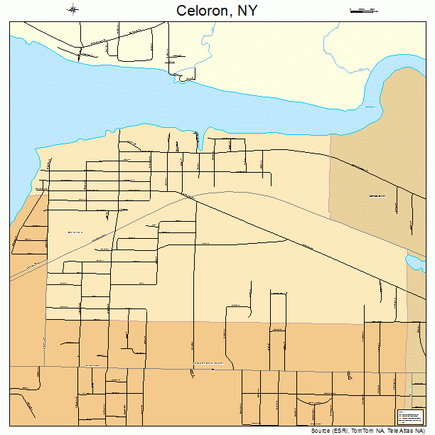 Celoron, NY street map