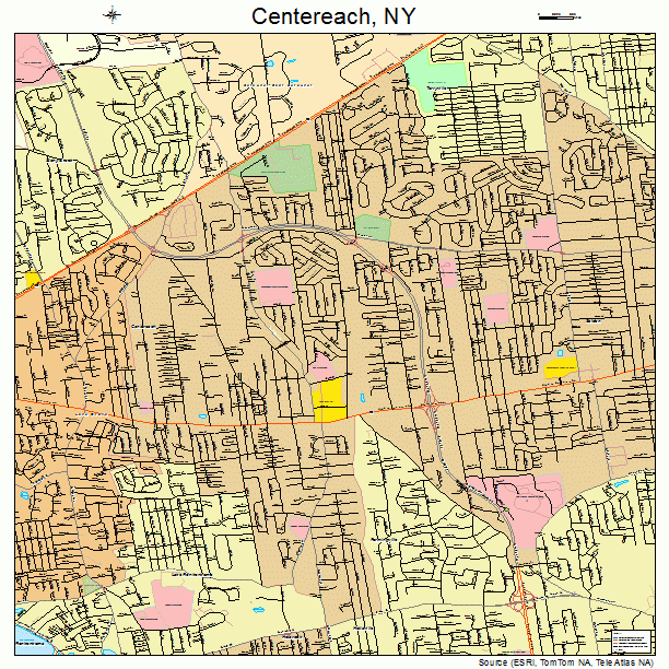 Centereach, NY street map