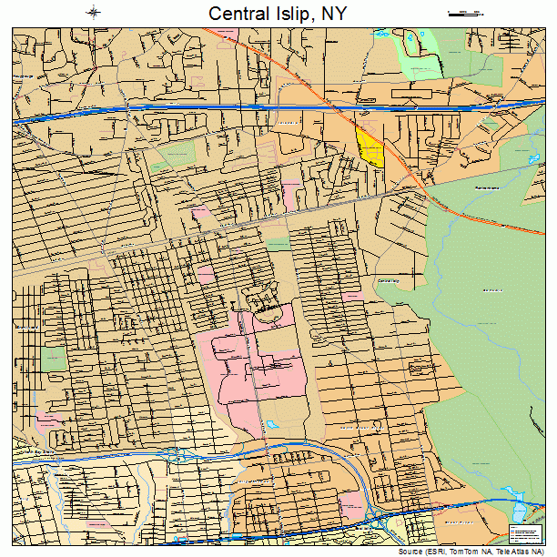 Central Islip, NY street map