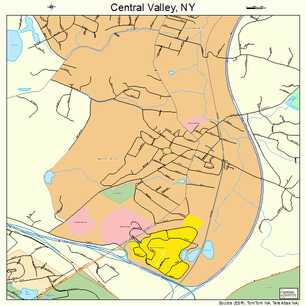 Central Valley, NY street map