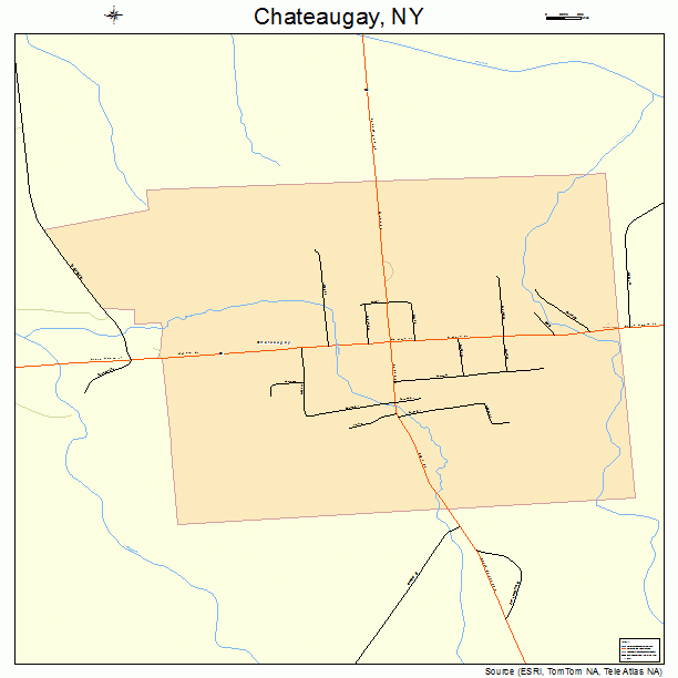 Chateaugay, NY street map