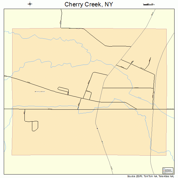 Cherry Creek, NY street map