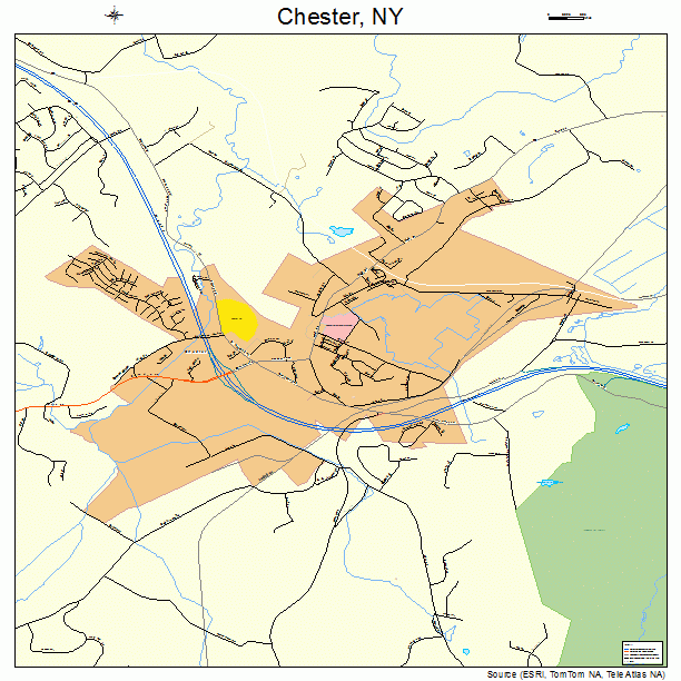 Chester, NY street map