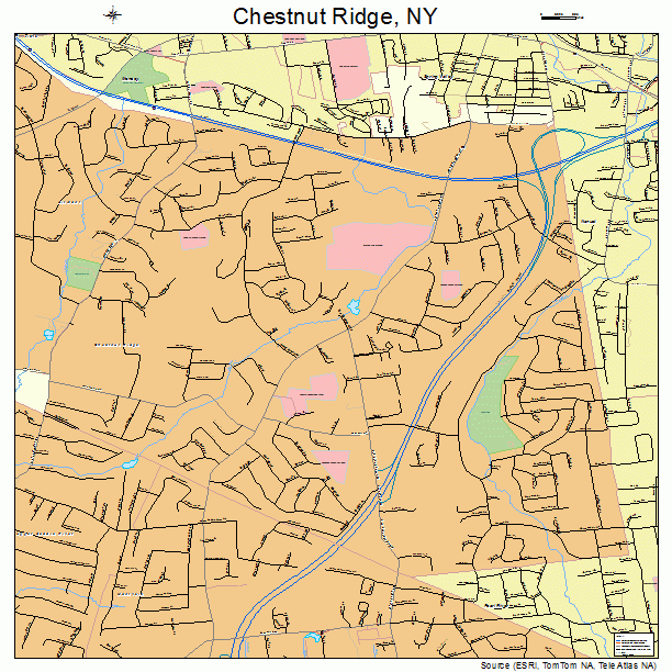 Chestnut Ridge, NY street map